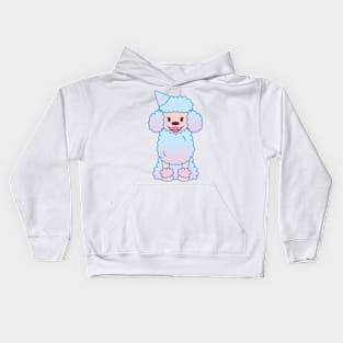 Cotton Candy Poodle Kids Hoodie